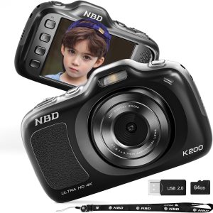 NBD 64MP Digital Cameras for Photography,4K Point and Shoot Camera - Image 1