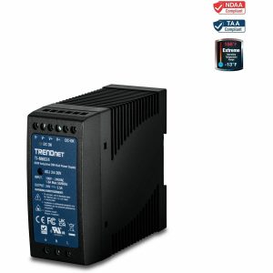 TRENDnet TI-M6024, 60W, 24V DC, 2.5A AC to DC DIN-Rail Power Supply - Image 1
