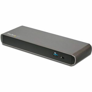 StarTech.com Thunderbolt 3 Dock - Dual Monitor 4K 60Hz TB3 Laptop Docking Station with DisplayPort - 85W Power Delivery - 3x USB 3.0, GbE - Image 1