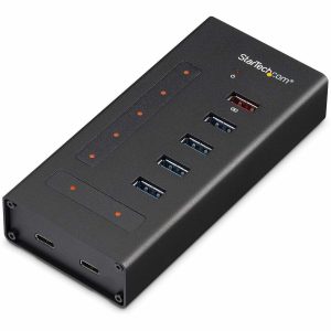 StarTech.com 7 Port USB C Hub - 2x USB-C & 5x USB-A - Mountable Metal USB 3.0 Type-C Hub - 5Gbps USB 3.2 Gen 1 - Self Powered - BC 1.2 - Image 1