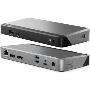 Alogic Universal Dock Dual Display Screen 4K docking station with 100W power delivery PD DP Alt Mode USB-C and USB-A devices - Image 1