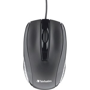 CORDED OPTICAL MOUSE BLACK - Image 1