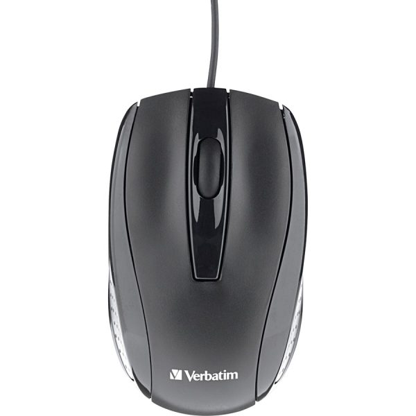 CORDED OPTICAL MOUSE BLACK