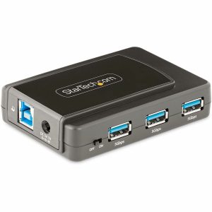 StarTech.com 7-Port USB Hub, USB 3.0 5Gbps, USB-A to 7x USB-A, Self Powered USB-A Expansion Hub w/ 35W Power Supply - Image 1