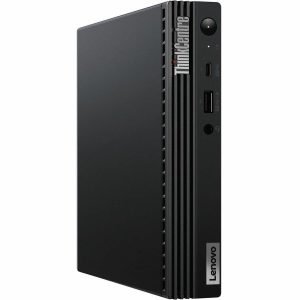 Lenovo ThinkCentre M75q Gen 2 11JN0089US Desktop Computer - AMD Ryzen 5 PRO 5650GE - 16 GB - 256 GB PCI Express NVMe SSD - Tiny - Black - Image 1